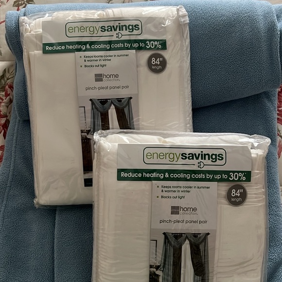 NWT. Pleated window panels by JCP home. Cream. 84”x40”. four panels total - Picture 2 of 4